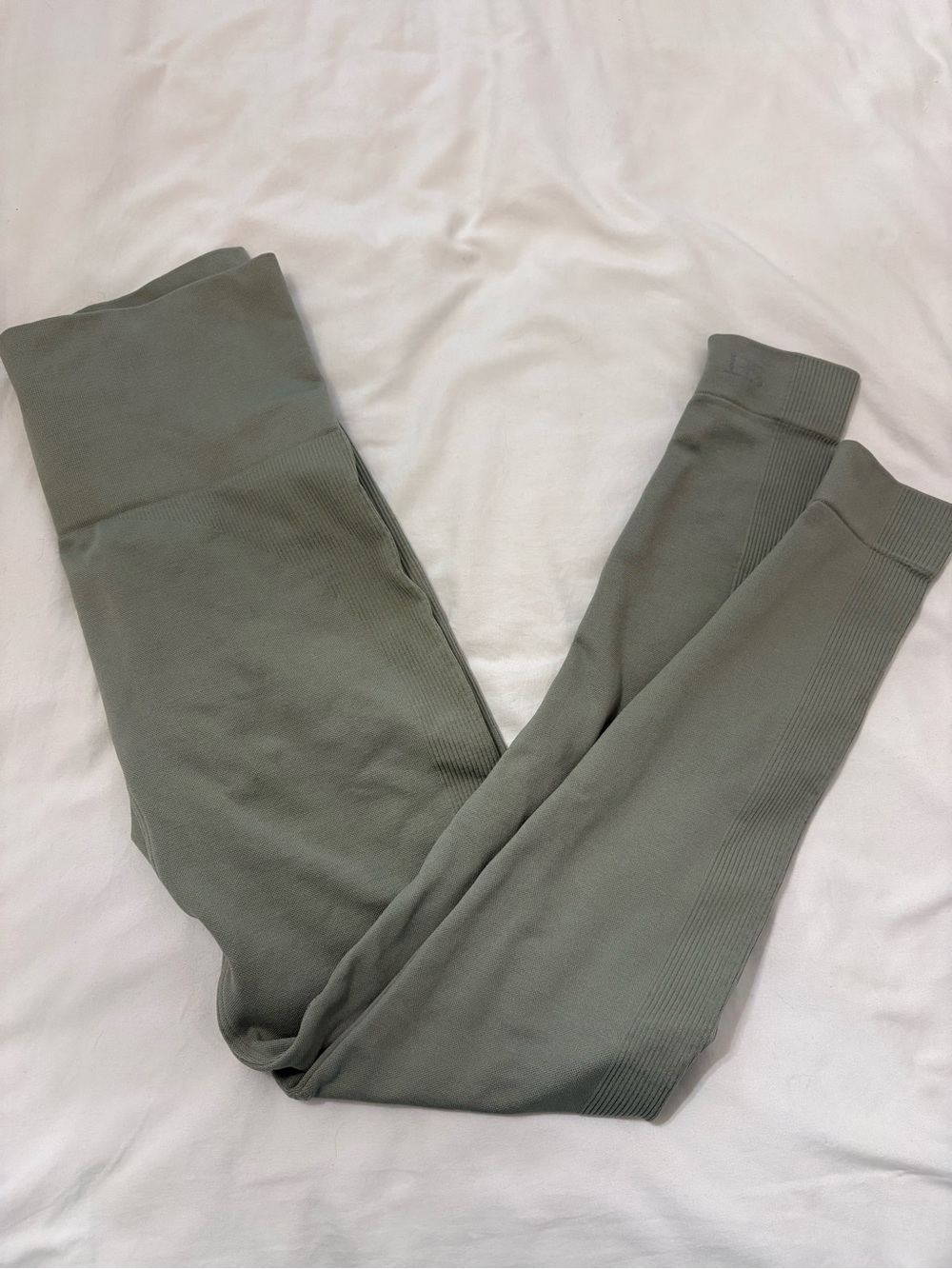 SET Active Olive Green High-Waist Seamless Leggings